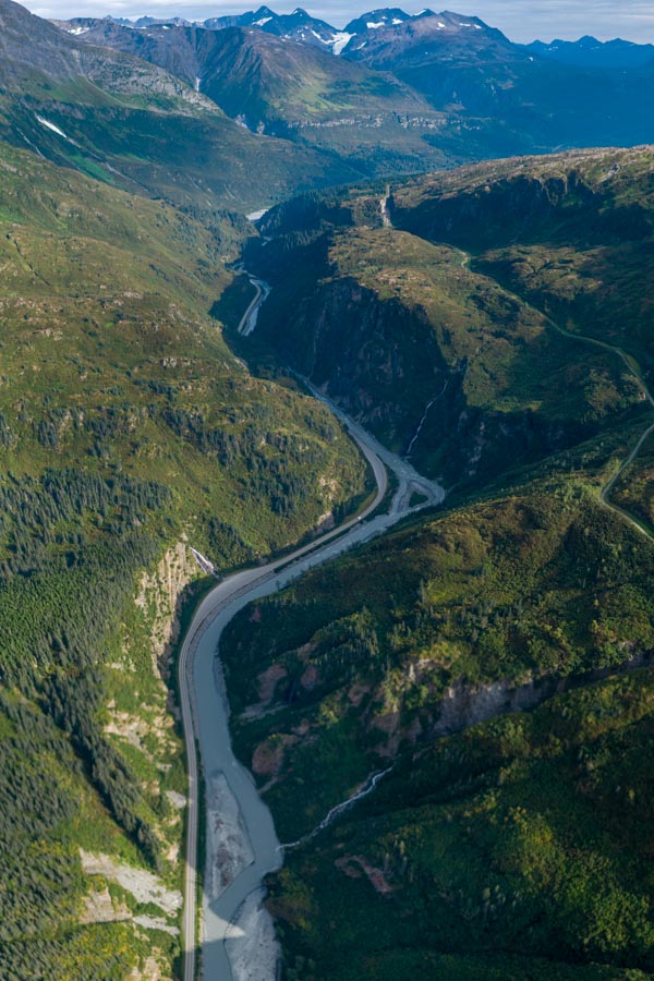 Keystone Canyon in Valdez, Alaska