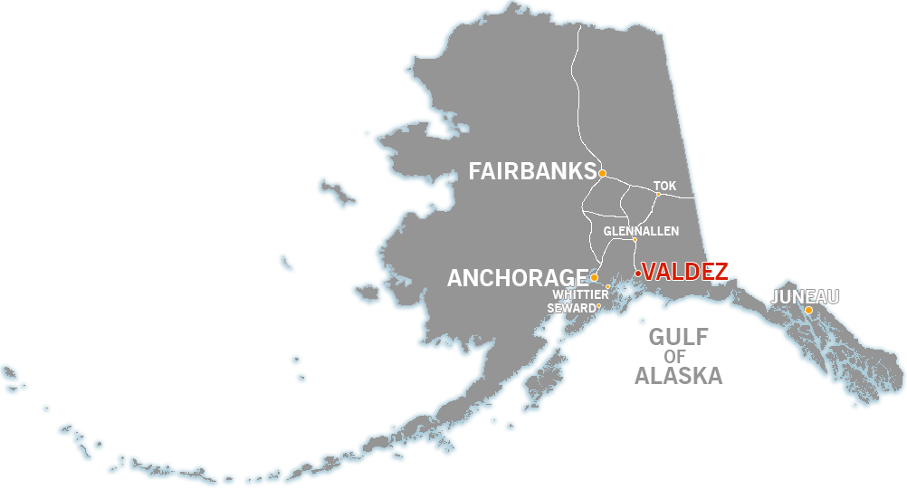 Valdez, Alaska map