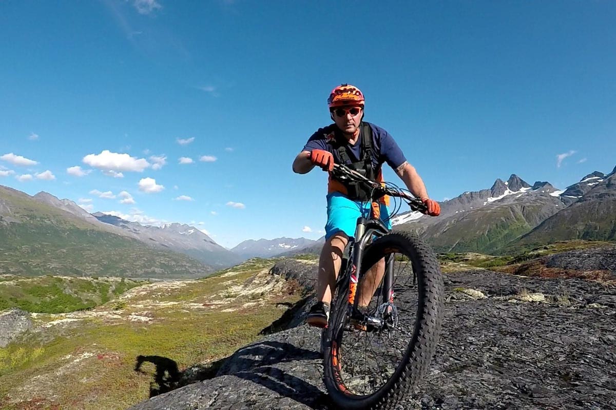 Cycling in Valdez, Alaska