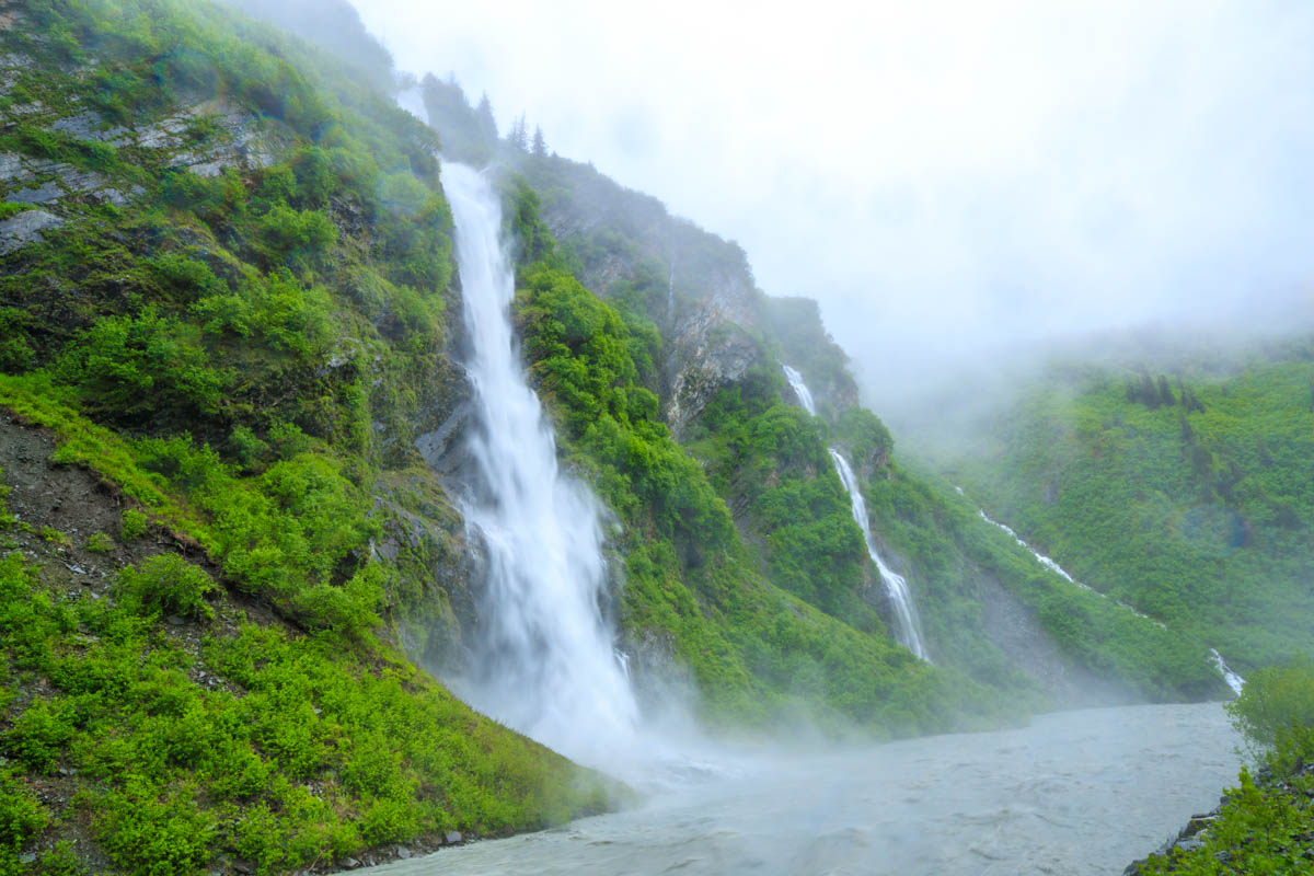 Waterfalls in Valdez, Alaska